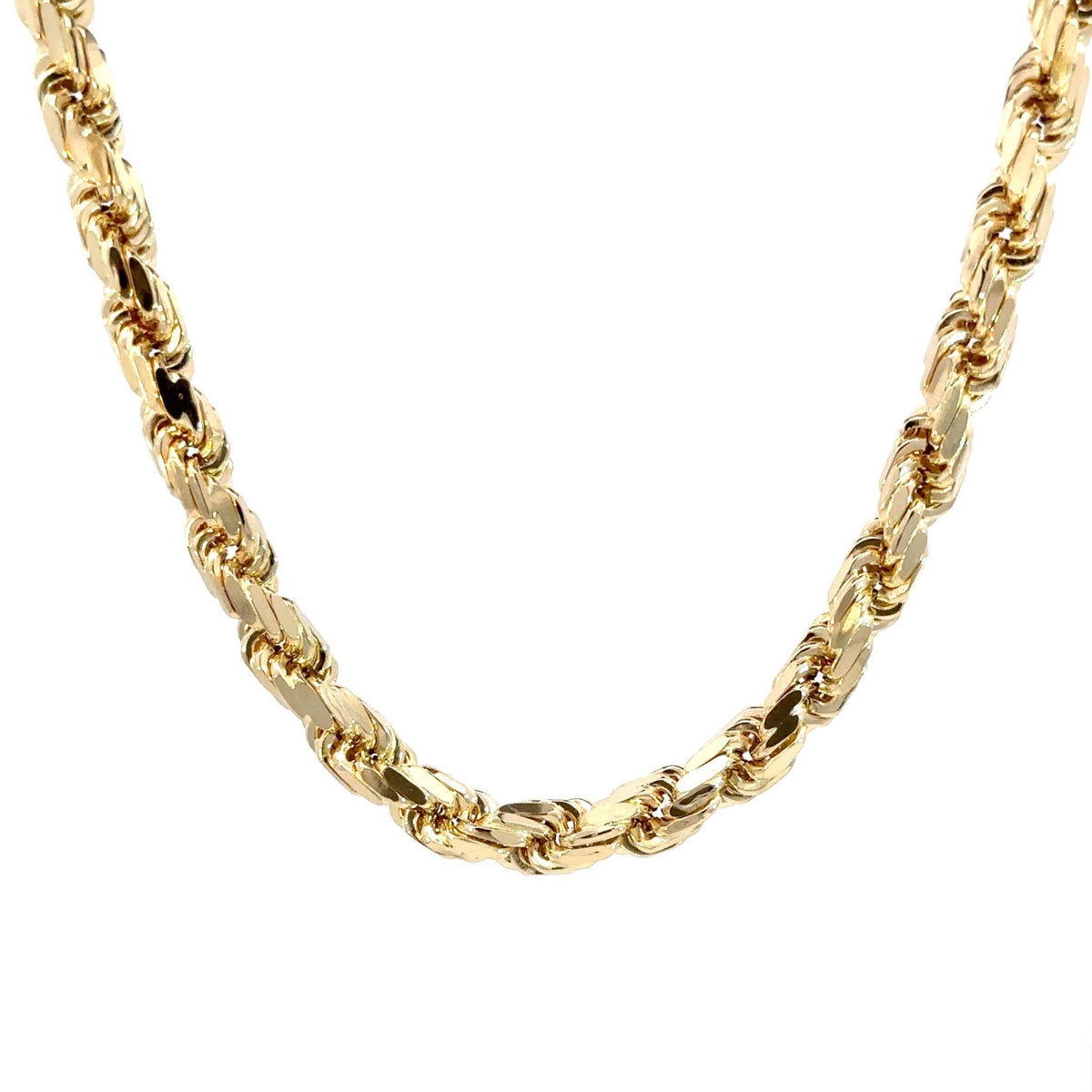 Kordelkette - diamantisiert 14kt (585 Gold) 6mm – Juwelier Benjamin