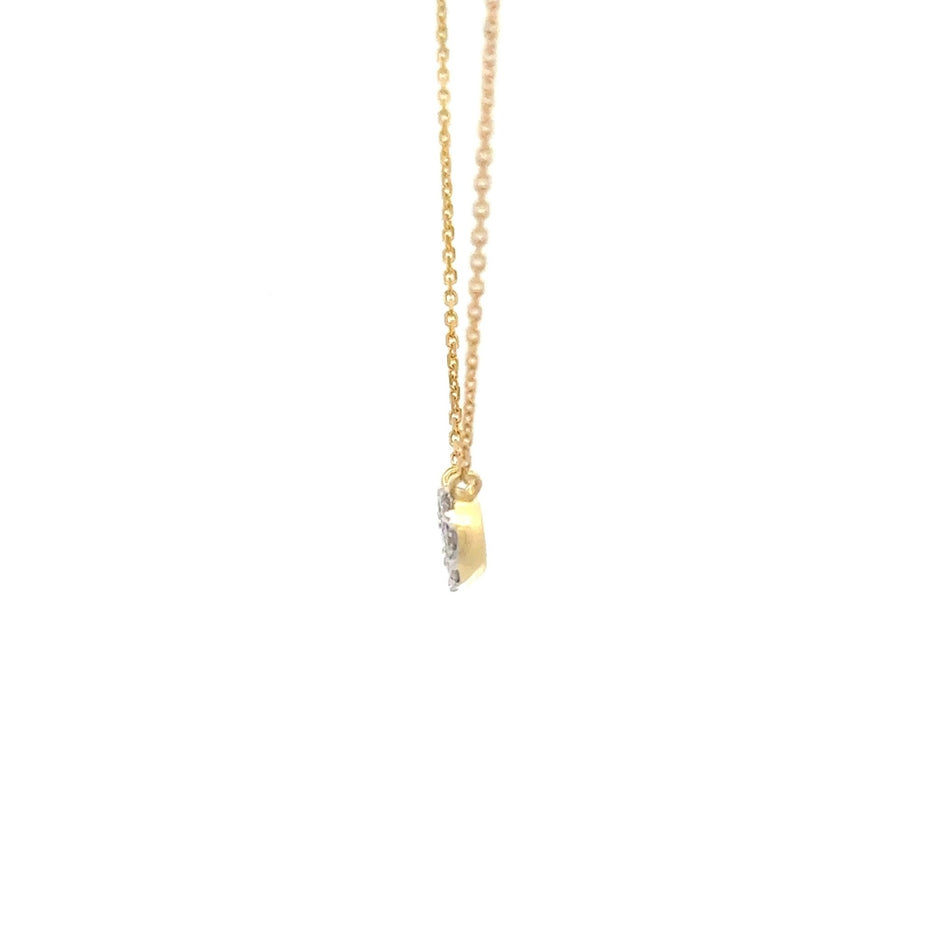 Kreisförmiger Diamantanhänger 18kt (750 Gold) - Juwelier BenjaminKreisförmiger Diamantanhänger 18kt (750 Gold)