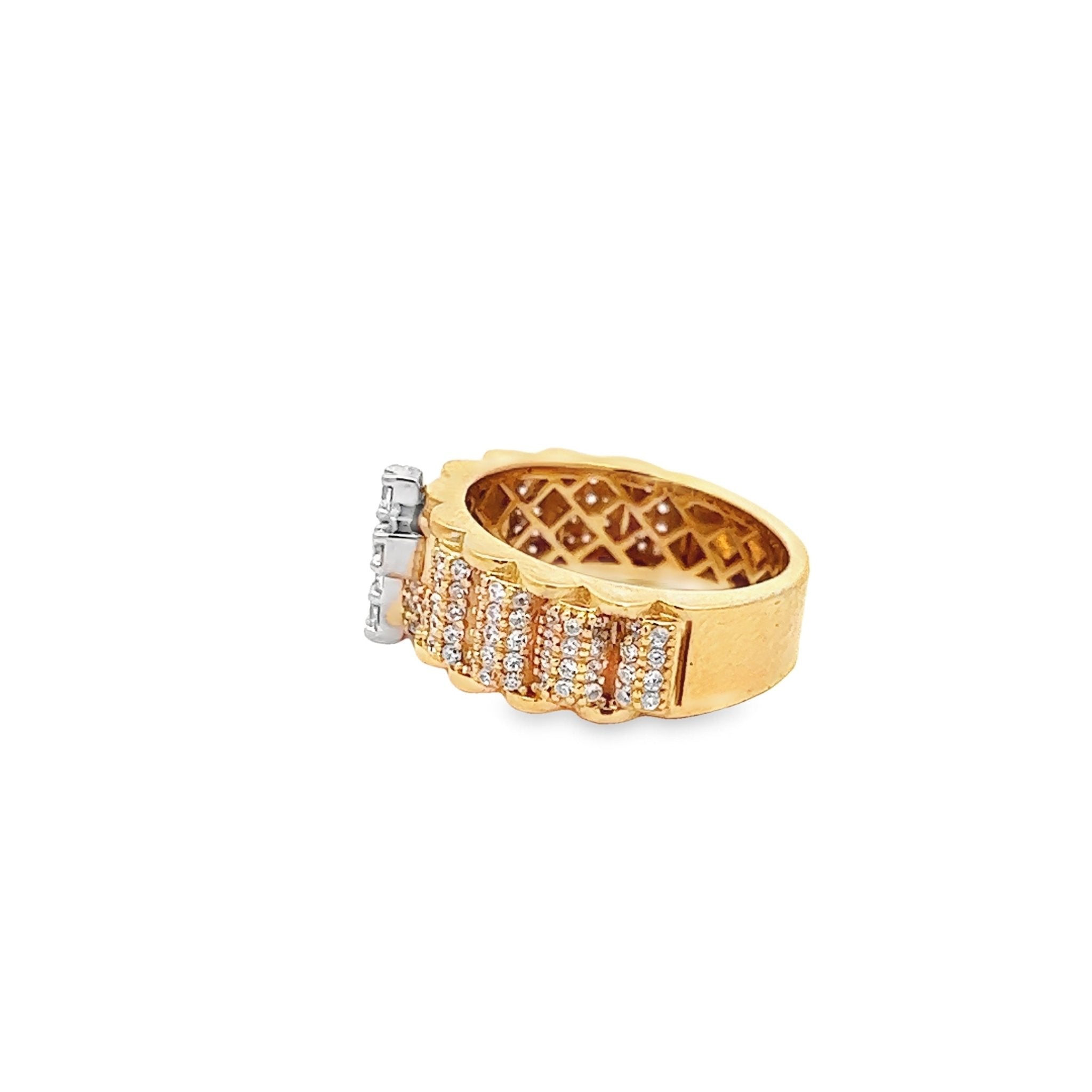 Kreuzring 14 kt (585 Gold) - Juwelier BenjaminKreuzring 14 kt (585 Gold)