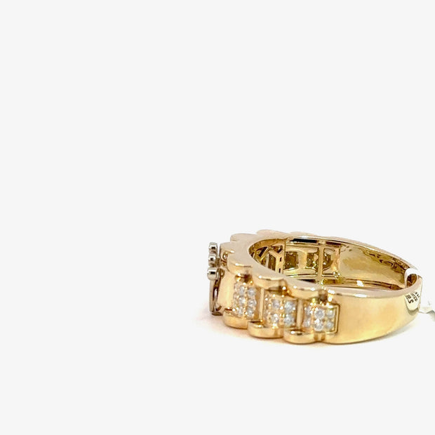 Kronenring Herren - 14 kt (585 Gelbgold) - schmal - Juwelier BenjaminKronenring Herren - 14 kt (585 Gelbgold) - schmal