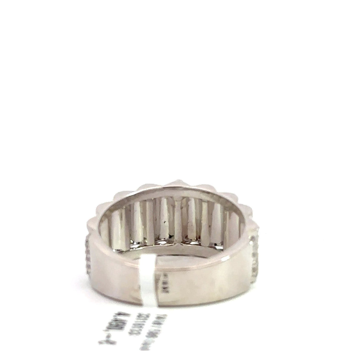 Kronenring Herren - 14 kt (585 Weißgold) - breit – Ansicht 3