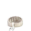 Kronenring Herren - 14 kt (585 Weißgold) - breit – Ansicht 3