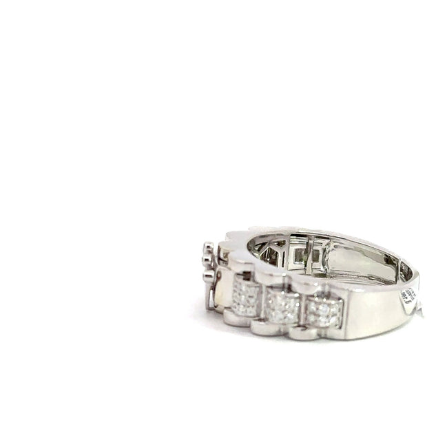 Kronenring Herren - 14 kt (585 Weißgold) - schmal - Juwelier BenjaminKronenring Herren - 14 kt (585 Weißgold) - schmal