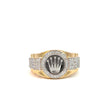 Kronenring Herren - 18 kt (750 Gelbgold) - breit – Juwelier Benjamin