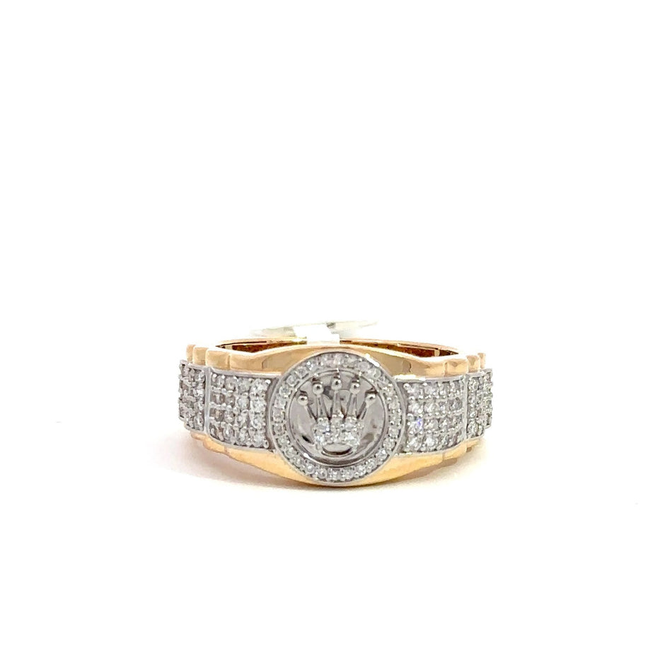 Kronenring Herren - 18 kt (750 Gelbgold) - schmal – Juwelier Benjamin