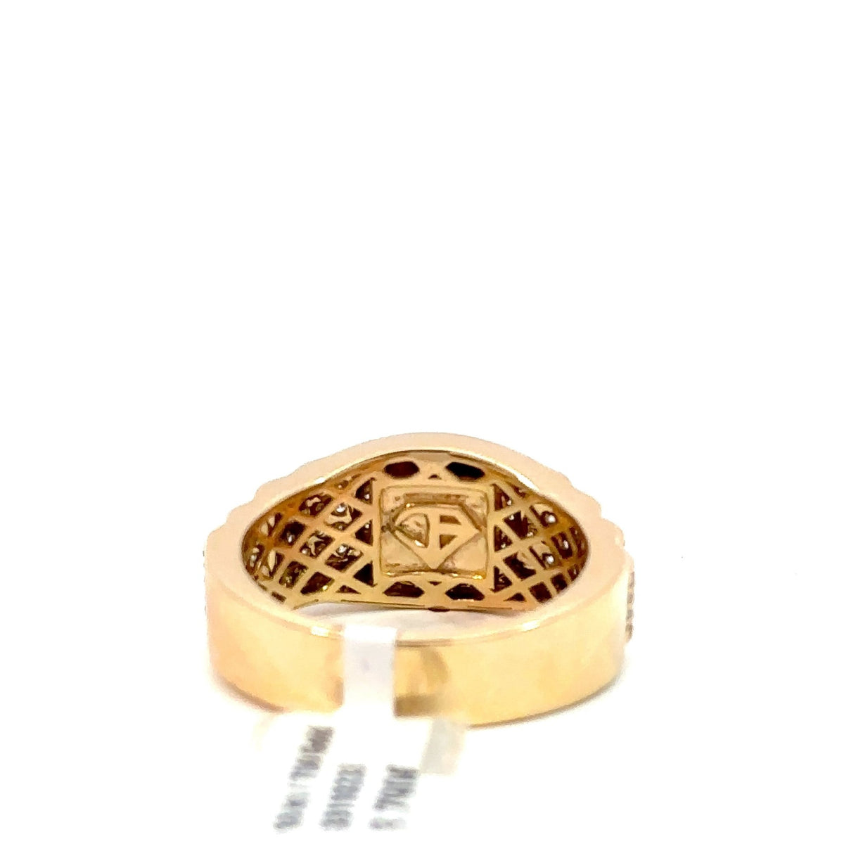 Kronenring Herren - 18 kt (750 Gelbgold) - schmal – Ansicht 3