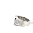 Kronenring Herren - 18 kt (750 Weißgold) - breit – Ansicht 2