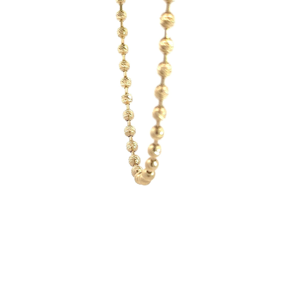 Kugelkette - diamantisiert (4mm) 14kt (585 Gelbgold) - Juwelier BenjaminKugelkette - diamantisiert (4mm) 14kt (585 Gelbgold)