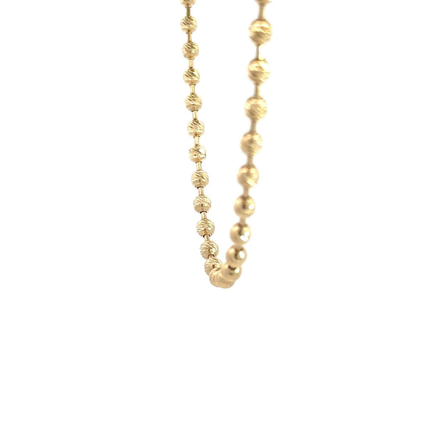 Kugelkette - diamantisiert (4mm) 14kt (585 Gelbgold) - Juwelier BenjaminKugelkette - diamantisiert (4mm) 14kt (585 Gelbgold)