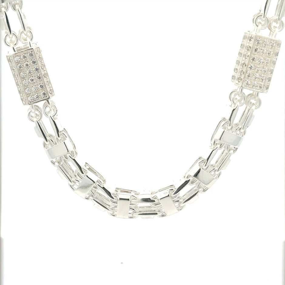 Magnum Iced Out - Kette Silber 8mm - Juwelier BenjaminMagnum Iced Out - Kette Silber 8mm