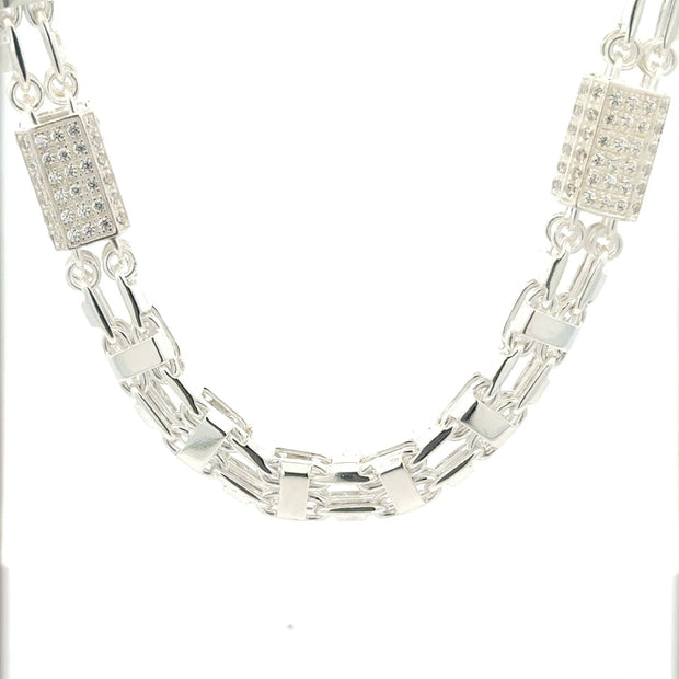 Magnum Iced Out - Kette Silber 8mm - Juwelier BenjaminMagnum Iced Out - Kette Silber 8mm