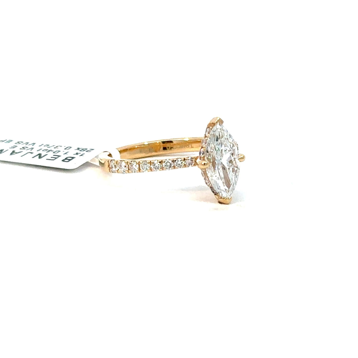 Marquise Diamantring 18kt (750 Gelbgold) - Juwelier BenjaminMarquise Diamantring 18kt (750 Gelbgold)