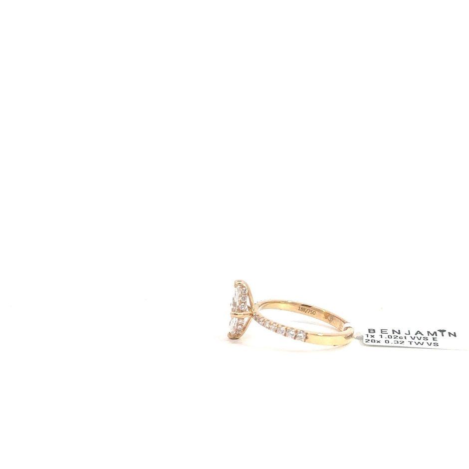 Marquise Diamantring 18kt (750 Gelbgold) - Juwelier BenjaminMarquise Diamantring 18kt (750 Gelbgold)