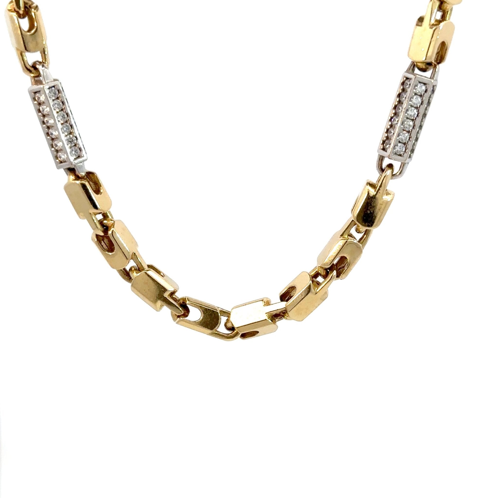 Monte Carlo Kette 5.5mm x Steine - 14kt (585 Gold) - Juwelier BenjaminMonte Carlo Kette 5.5mm x Steine - 14kt (585 Gold)