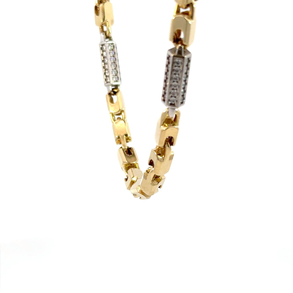 Monte Carlo Kette 5.5mm x Steine - 14kt (585 Gold) - Juwelier BenjaminMonte Carlo Kette 5.5mm x Steine - 14kt (585 Gold)