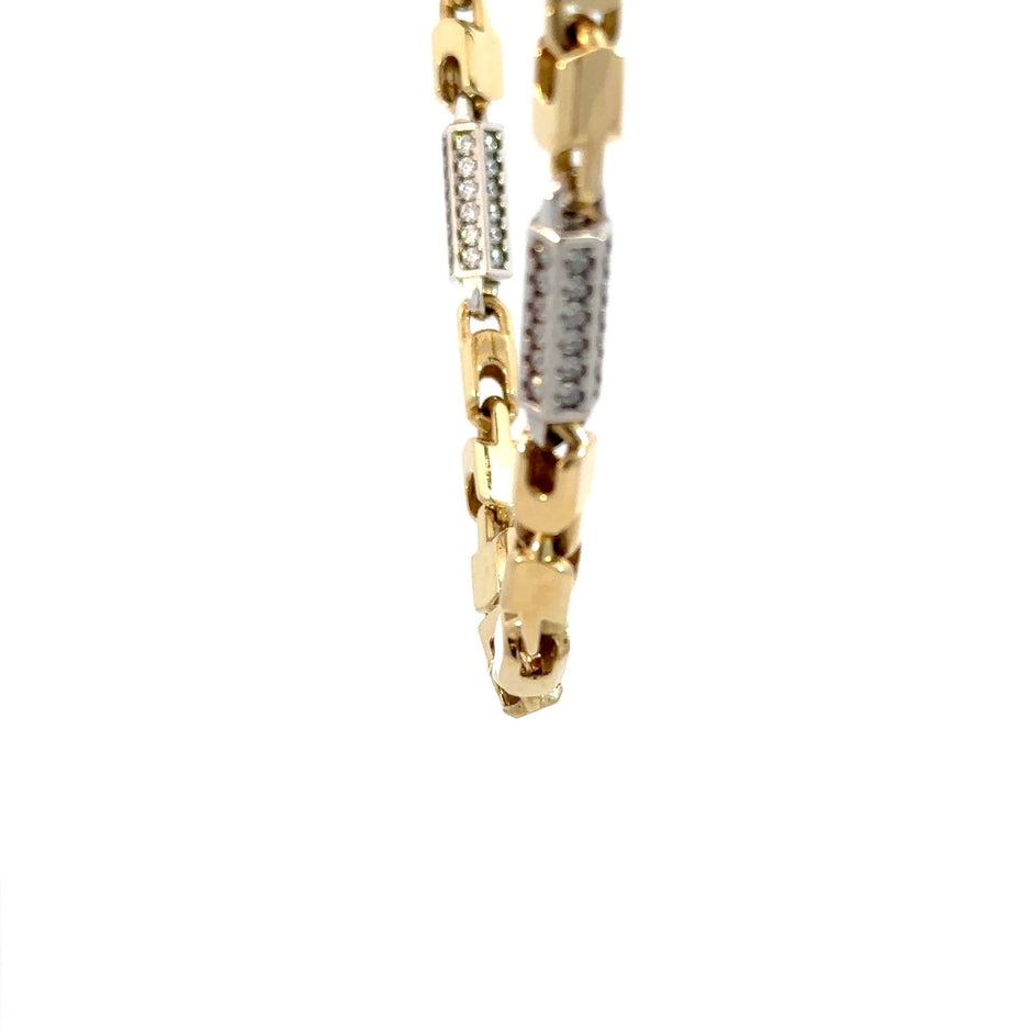 Monte Carlo Kette 5.5mm x Steine - 14kt (585 Gold) - Juwelier BenjaminMonte Carlo Kette 5.5mm x Steine - 14kt (585 Gold)