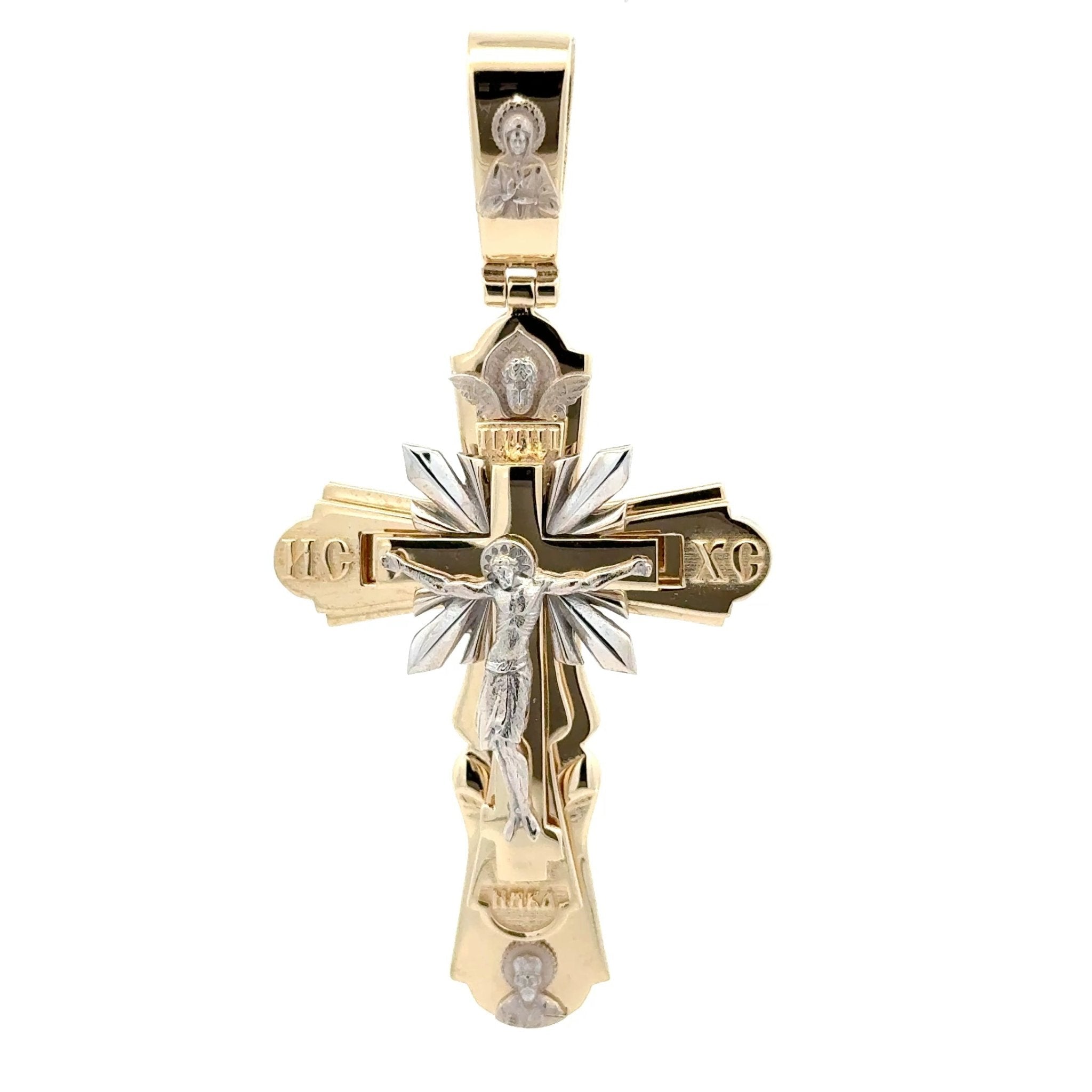 Orthodoxen Goldkreuz - Mittel - 14 kt (585 Gelbgold ; Roségold) - Juwelier BenjaminOrthodoxen Goldkreuz - Mittel - 14 kt (585 Gelbgold ; Roségold)