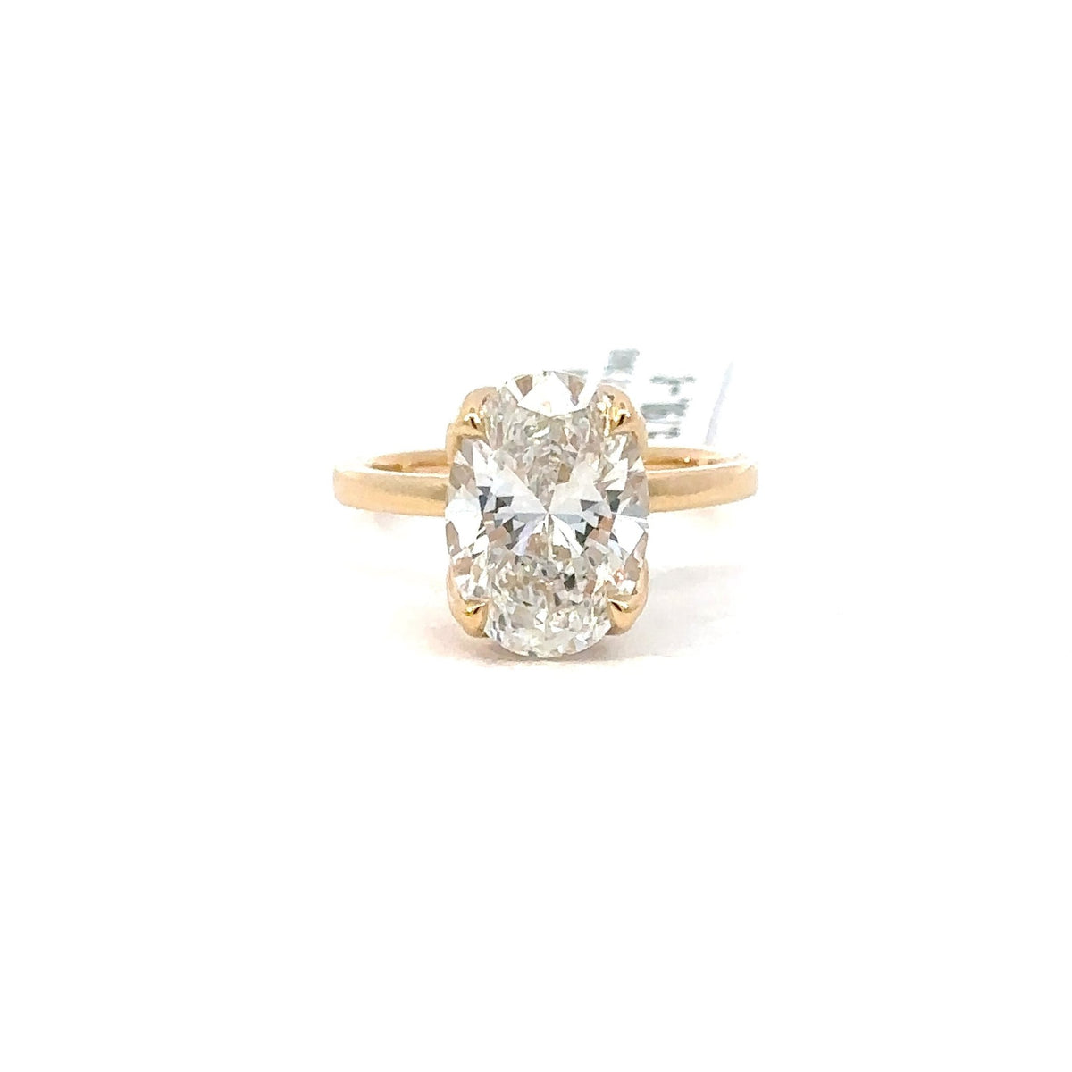 Oval Cut Diamantring 18kt (750 Gelbgold) - 4ct - Juwelier BenjaminOval Cut Diamantring 18kt (750 Gelbgold) - 4ct