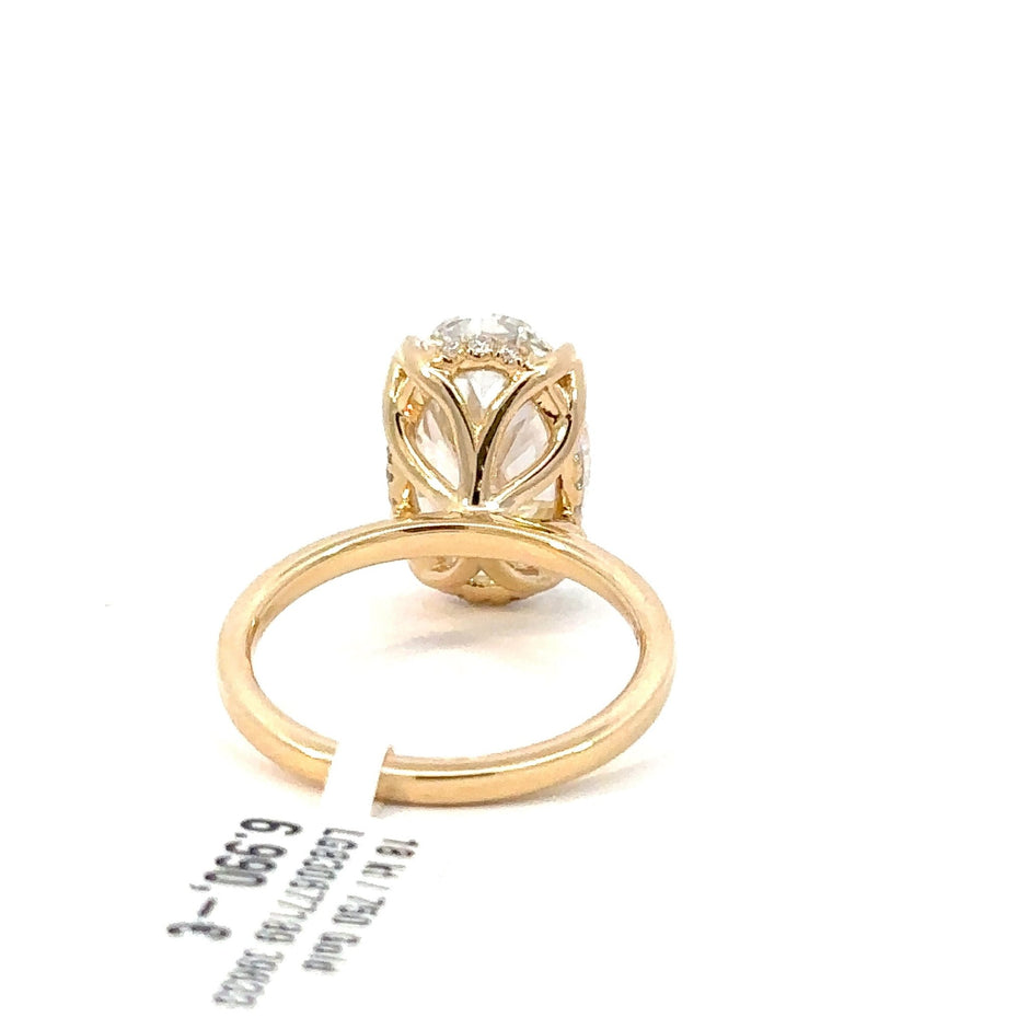 Oval Cut Diamantring 18kt (750 Gelbgold) - 5ct - Juwelier BenjaminOval Cut Diamantring 18kt (750 Gelbgold) - 5ct