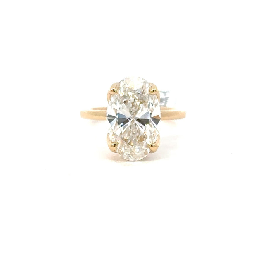 Oval Cut Diamantring 18kt (750 Gelbgold) - 5ct - Juwelier BenjaminOval Cut Diamantring 18kt (750 Gelbgold) - 5ct