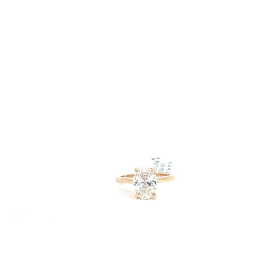 Ovaler Diamantring 18kt (750 Gelbgold) - Juwelier BenjaminOvaler Diamantring 18kt (750 Gelbgold)