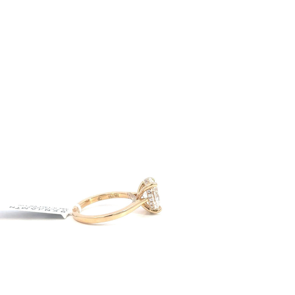 Ovaler Diamantring 18kt (750 Gelbgold) - Juwelier BenjaminOvaler Diamantring 18kt (750 Gelbgold)
