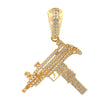 Pistolen - Anhänger mit Zirkonia 14kt (585 Gold) - Juwelier BenjaminPistolen - Anhänger mit Zirkonia 14kt (585 Gold)