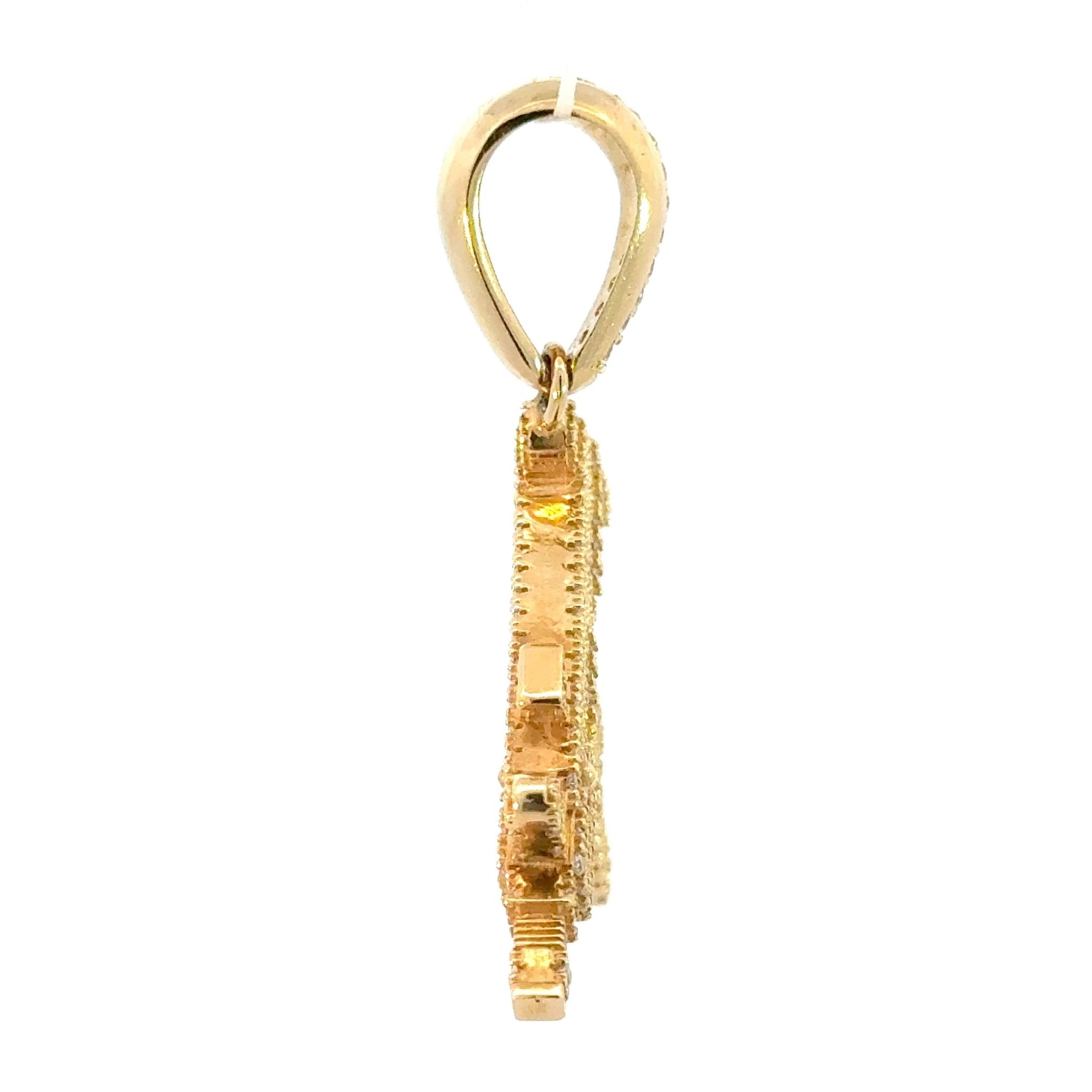 Pistolen - Anhänger mit Zirkonia 14kt (585 Gold) - Juwelier BenjaminPistolen - Anhänger mit Zirkonia 14kt (585 Gold)