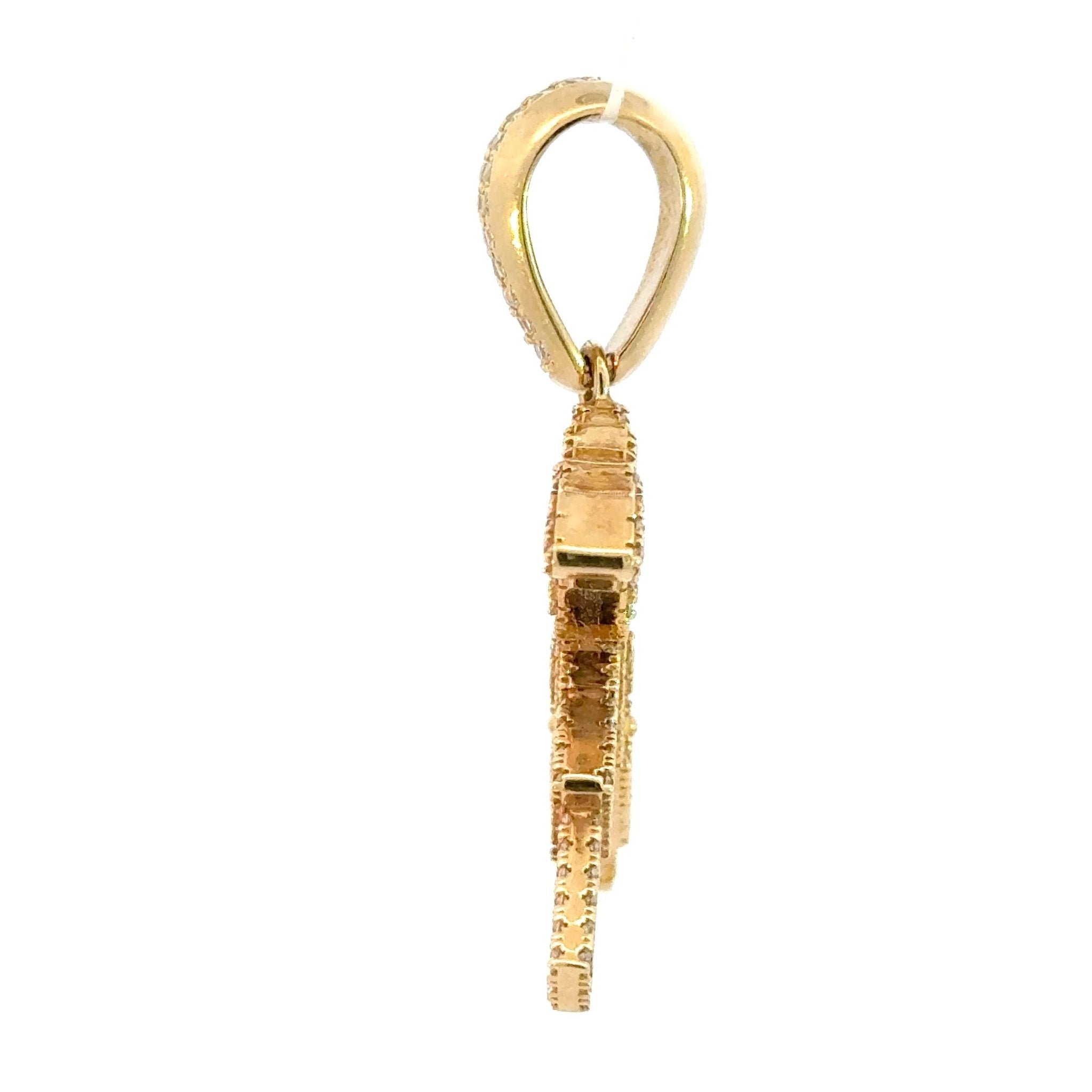 Pistolen - Anhänger mit Zirkonia 14kt (585 Gold) - Juwelier BenjaminPistolen - Anhänger mit Zirkonia 14kt (585 Gold)
