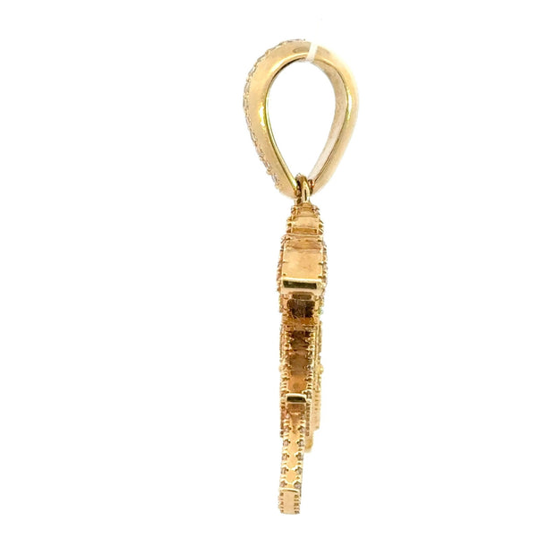 Pistolen - Anhänger mit Zirkonia 14kt (585 Gold) - Juwelier BenjaminPistolen - Anhänger mit Zirkonia 14kt (585 Gold)