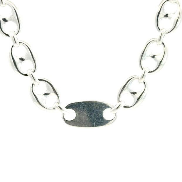 Platten - Bohnenkette Silber 10mm - Juwelier BenjaminPlatten - Bohnenkette Silber 10mm