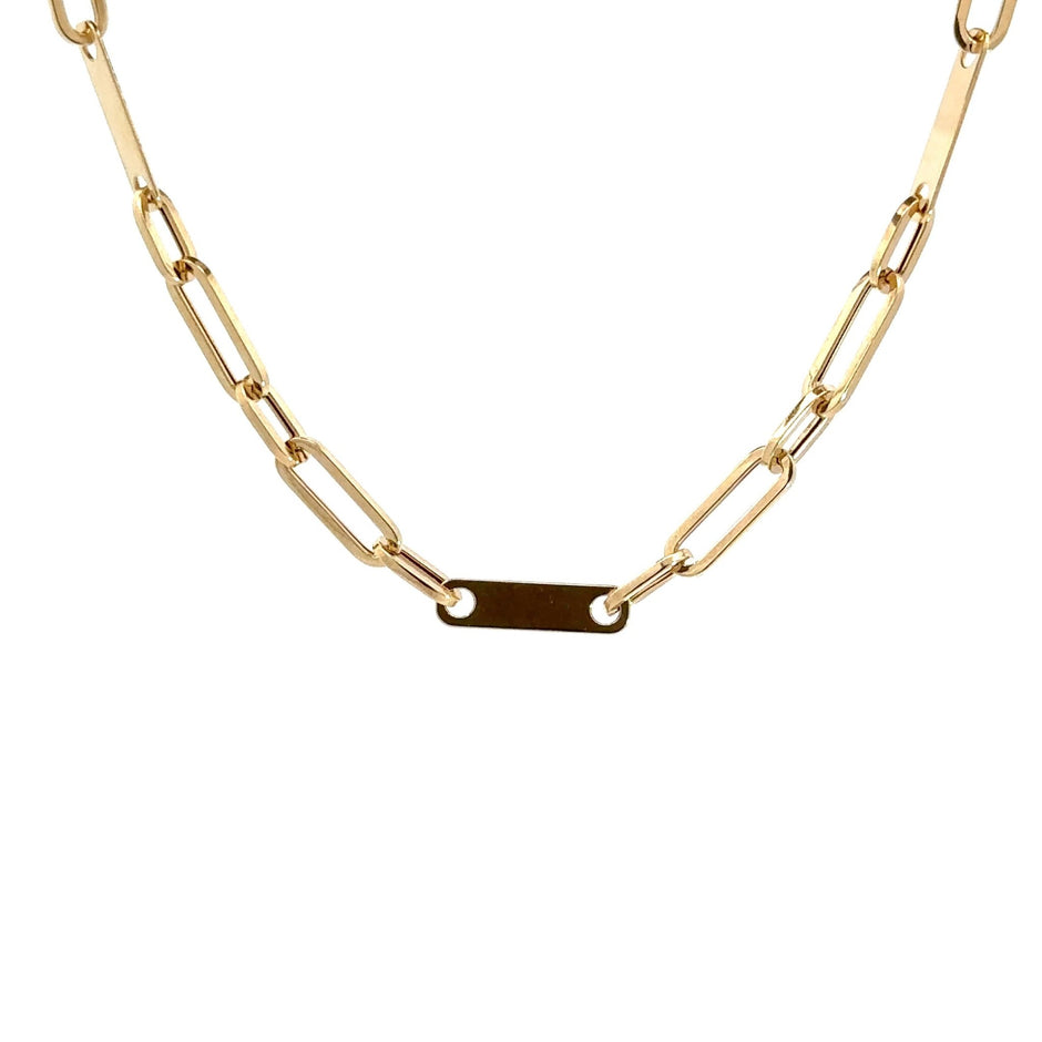 Plattenkette 4mm - 14kt (585 Gold) – Ansicht 3