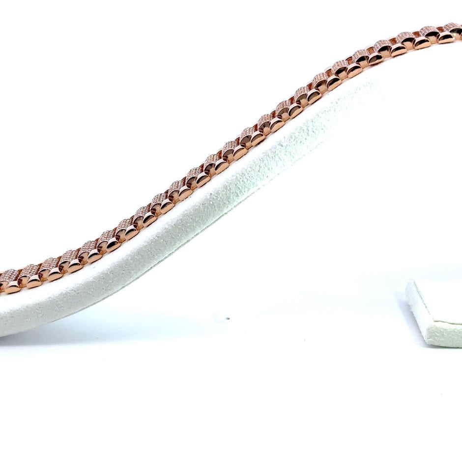 Präsidenten Armband Gold 18kt (750 Roségold) 14mm - Juwelier BenjaminPräsidenten Armband Gold 18kt (750 Roségold) 14mm
