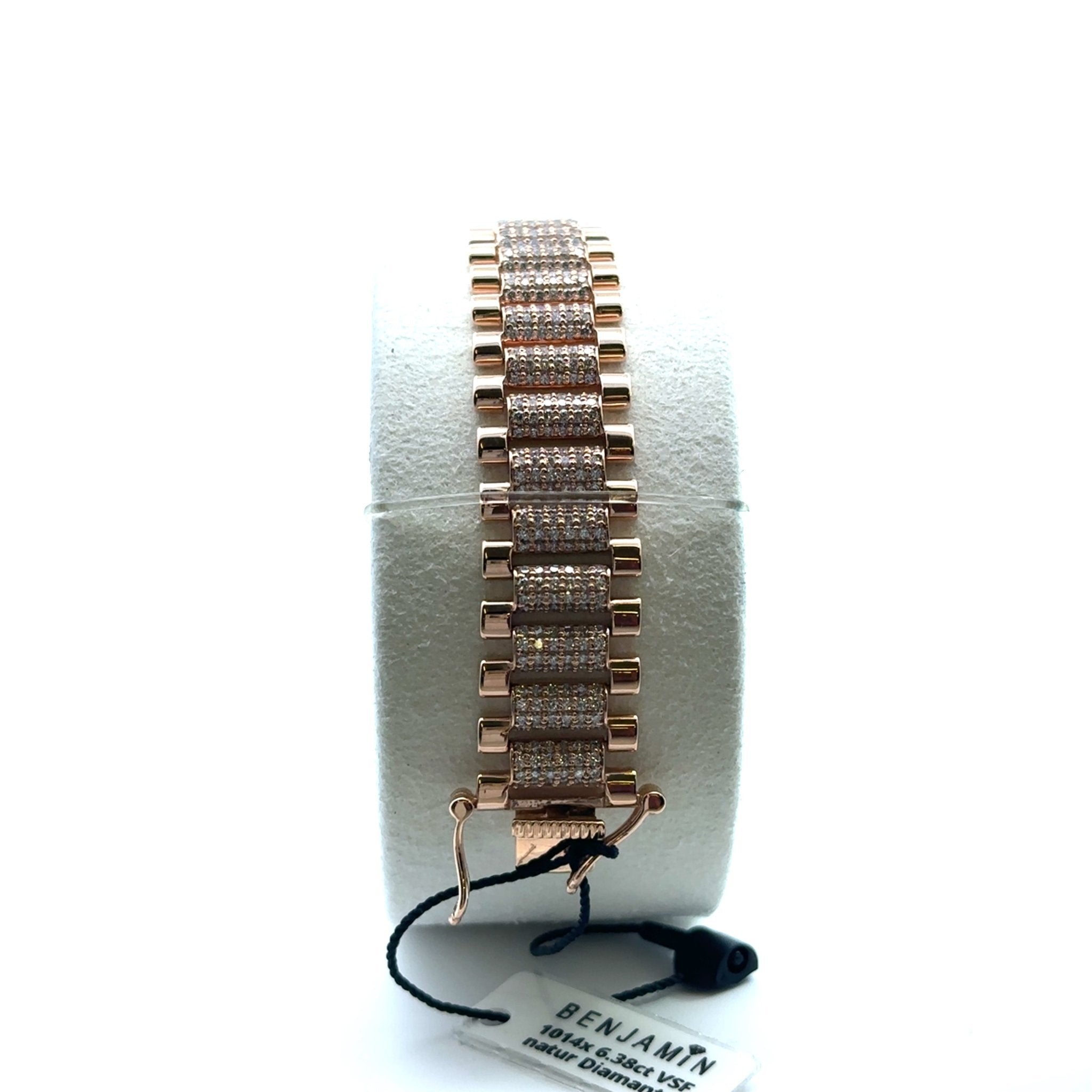 Präsidenten Armband Gold 18kt (750 Roségold) 14mm - Juwelier BenjaminPräsidenten Armband Gold 18kt (750 Roségold) 14mm