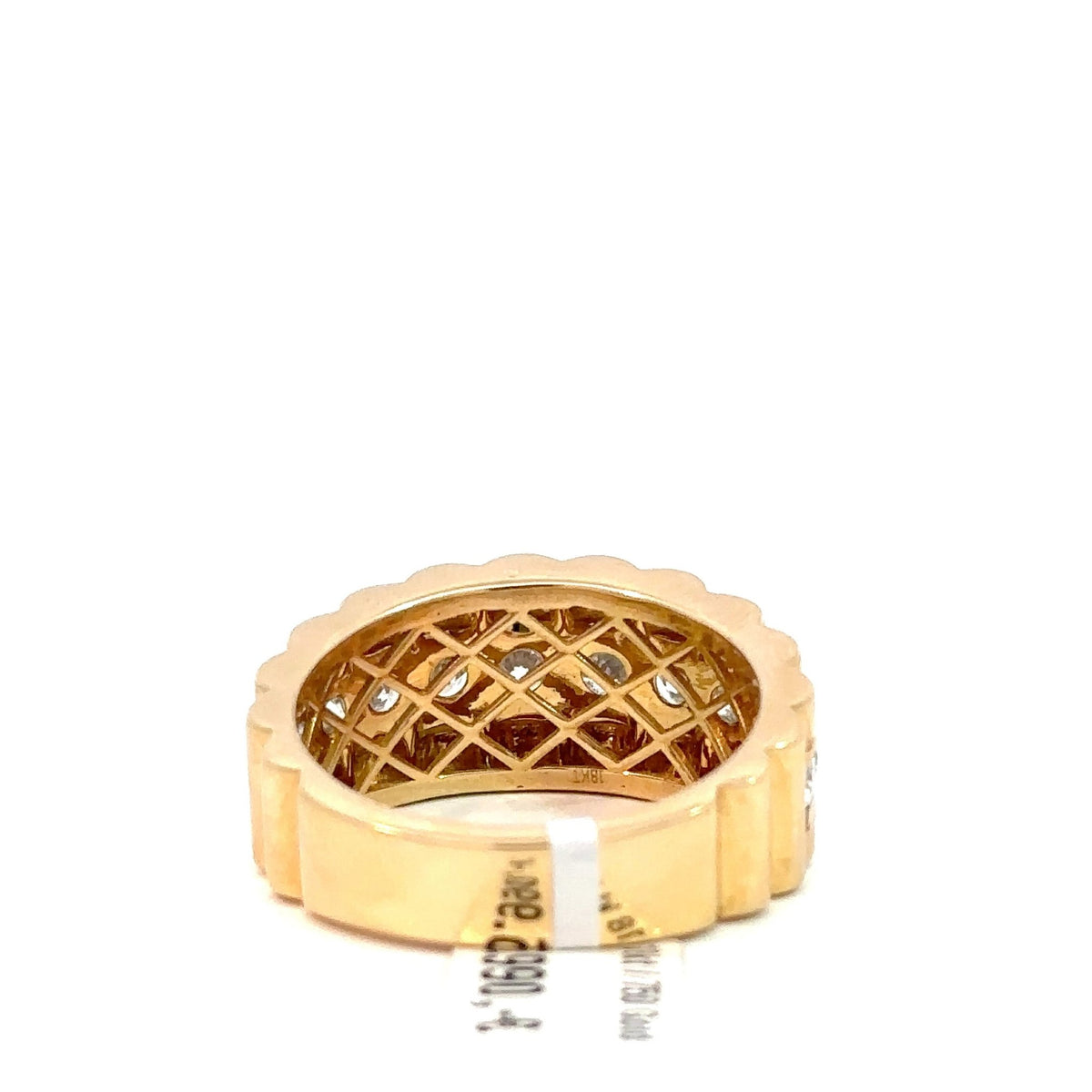 Präsidenten Diamantring Herren - 18 kt (750 Gelbgold) - breit – Ansicht 3