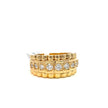 Präsidenten Diamantring Herren - 18 kt (750 Gelbgold) - breit – Juwelier Benjamin