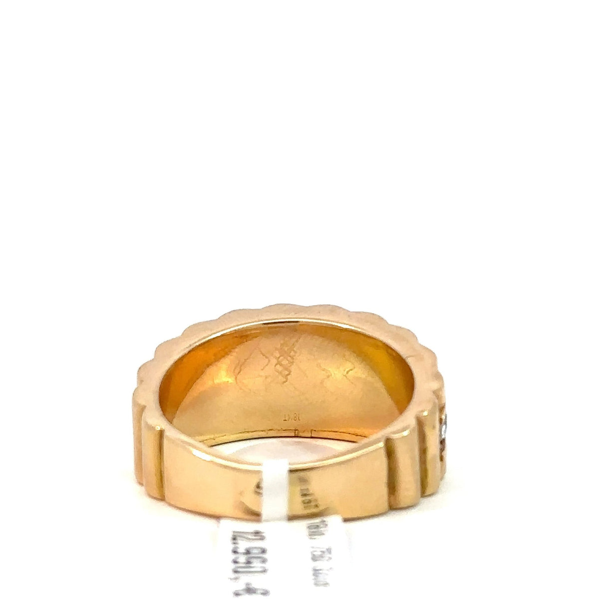 Präsidenten Diamantring Herren - 18 kt (750 Gelbgold) - breit – Ansicht 4