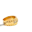 Präsidenten Diamantring Herren - 18 kt (750 Gelbgold) - breit – Ansicht 4