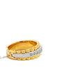 Präsidenten Diamantring Herren - 18 kt (750 Gelbgold) - schmal – Ansicht 4