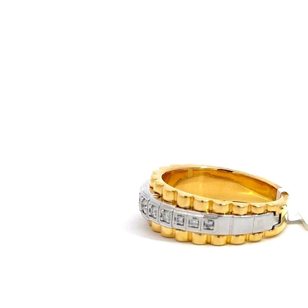 Präsidenten Diamantring Herren - 18 kt (750 Gelbgold) - schmal - Juwelier BenjaminPräsidenten Diamantring Herren - 18 kt (750 Gelbgold) - schmal