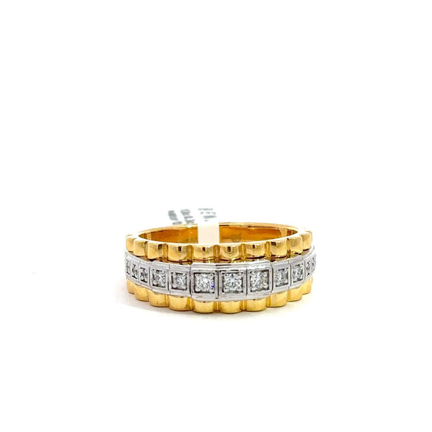 Präsidenten Diamantring Herren - 18 kt (750 Gelbgold) - schmal - Juwelier BenjaminPräsidenten Diamantring Herren - 18 kt (750 Gelbgold) - schmal
