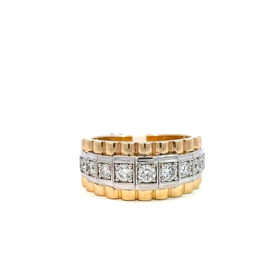 Präsidenten Diamantring Herren - 18 kt (750 Gold) - breit – Juwelier Benjamin