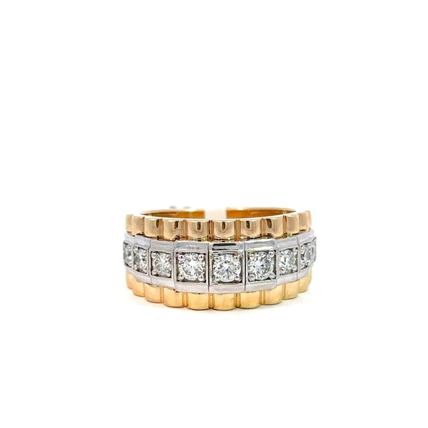 Präsidenten Diamantring Herren - 18 kt (750 Gold) - breit - Juwelier BenjaminPräsidenten Diamantring Herren - 18 kt (750 Gold) - breit