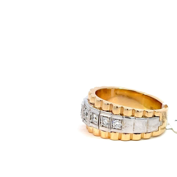 Präsidenten Diamantring Herren - 18 kt (750 Gold) - breit - Juwelier BenjaminPräsidenten Diamantring Herren - 18 kt (750 Gold) - breit