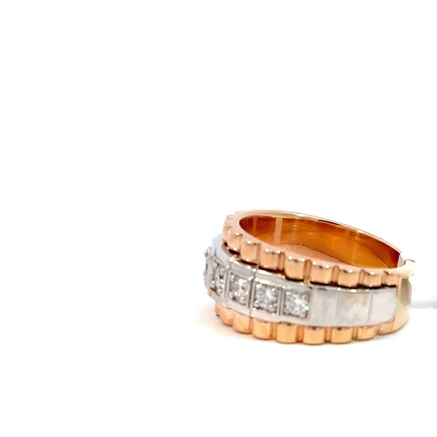 Präsidenten Diamantring Herren - 18 kt (750 Roségold) - breit - Juwelier BenjaminPräsidenten Diamantring Herren - 18 kt (750 Roségold) - breit