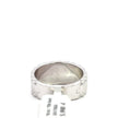 Präsidenten Diamantring Herren - 18 kt (750 Weißgold) - breit – Ansicht 3