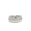 Präsidenten Diamantring Herren - 18 kt (750 Weißgold) - breit – Juwelier Benjamin