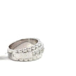 Präsidenten Diamantring Herren - 18 kt (750 Weißgold) - breit – Ansicht 4