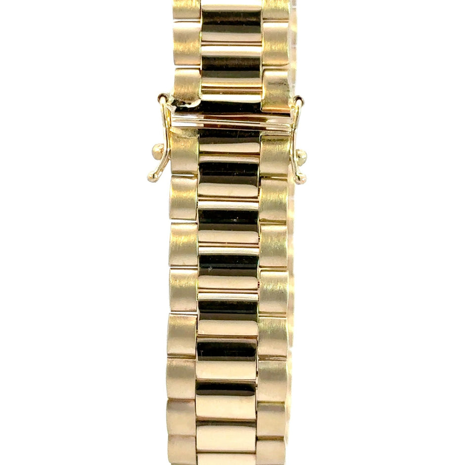 Präsidenten Armband Gold 14kt (585) 14mm - Juwelier BenjaminPräsidenten Armband Gold 14kt (585) 14mm