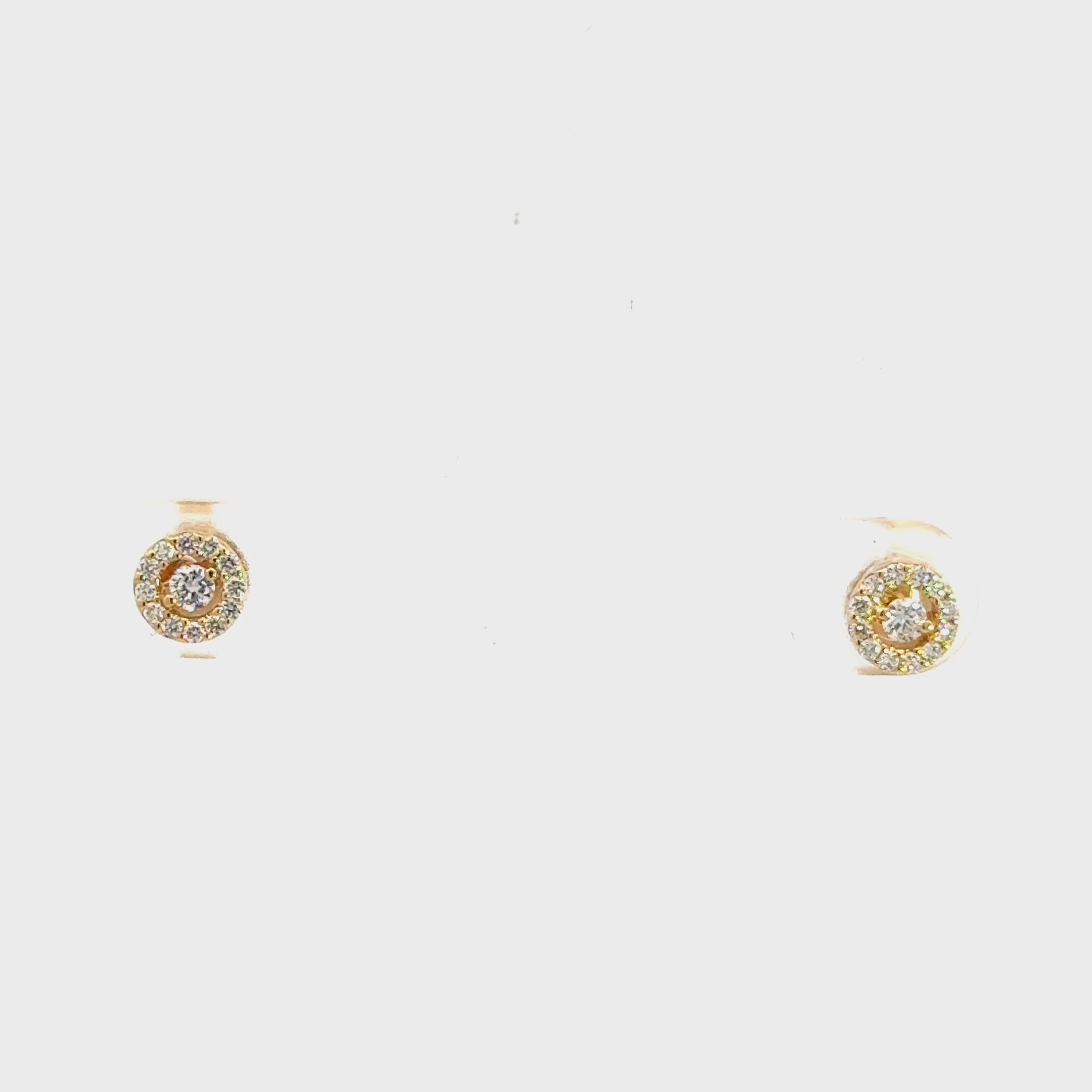 Diamant - Kreisohrringe 18kt (750 Gold) 0.21ct
